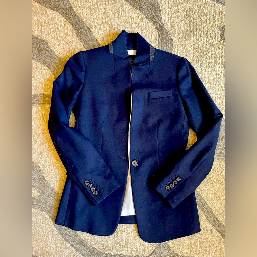 J Crew Regent blazer in navy wool